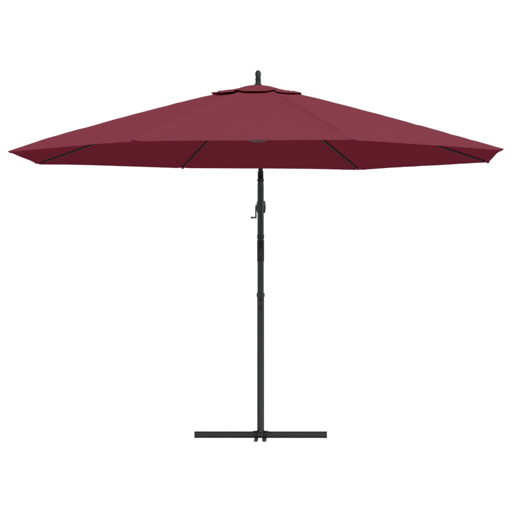 Ampelschirm mit Aluminium-Mast 350 cm Taupe