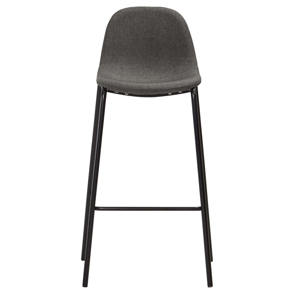 Barhocker 6 Stk. Schwarz Stoff