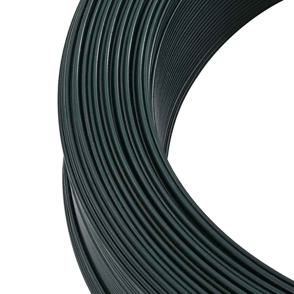 Zaun-Bindedraht 250 m 0,9/1,4 mm Stahl Schwarzgrün