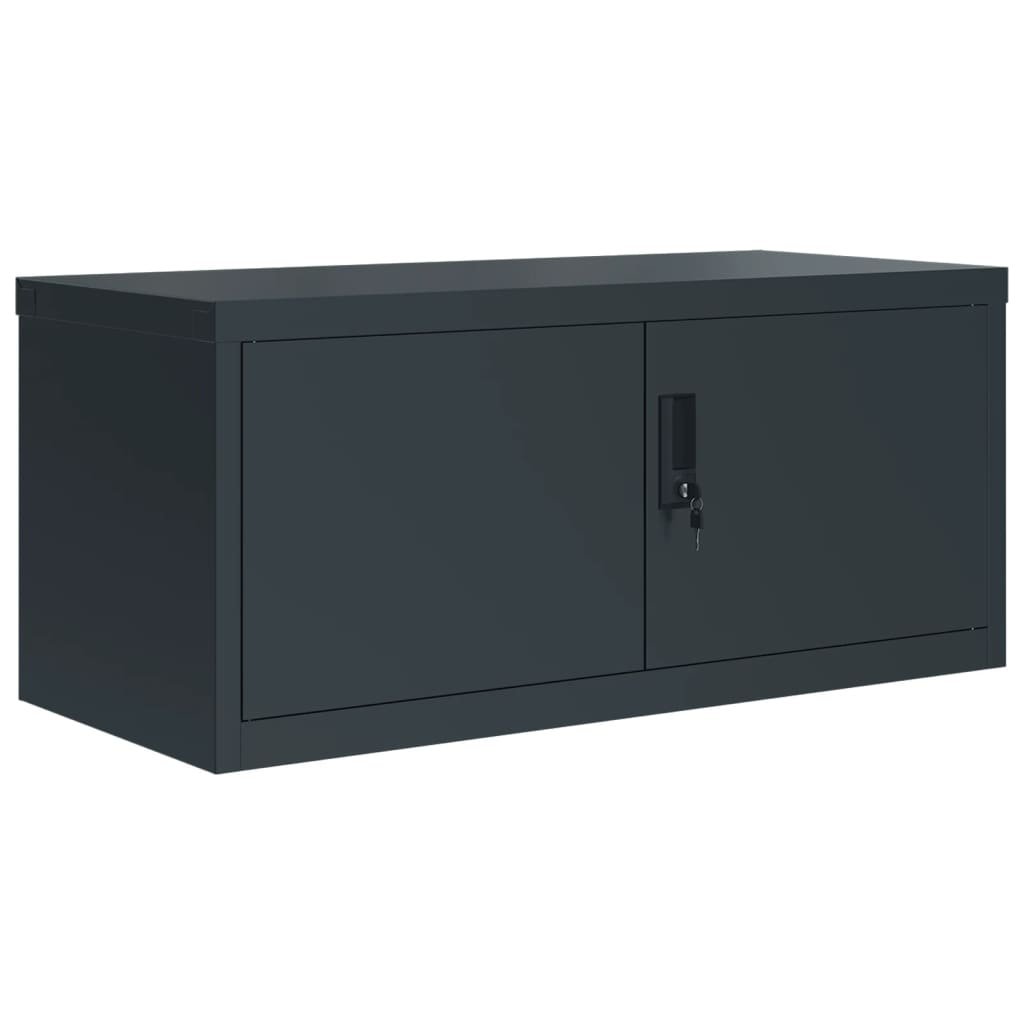 Aktenschrank Weiß 90x40x110 cm Stahl