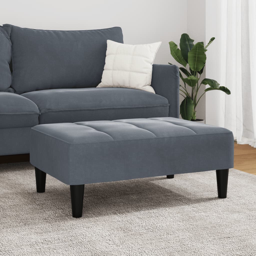 Fußhocker Blau 77x55x31 cm Samt