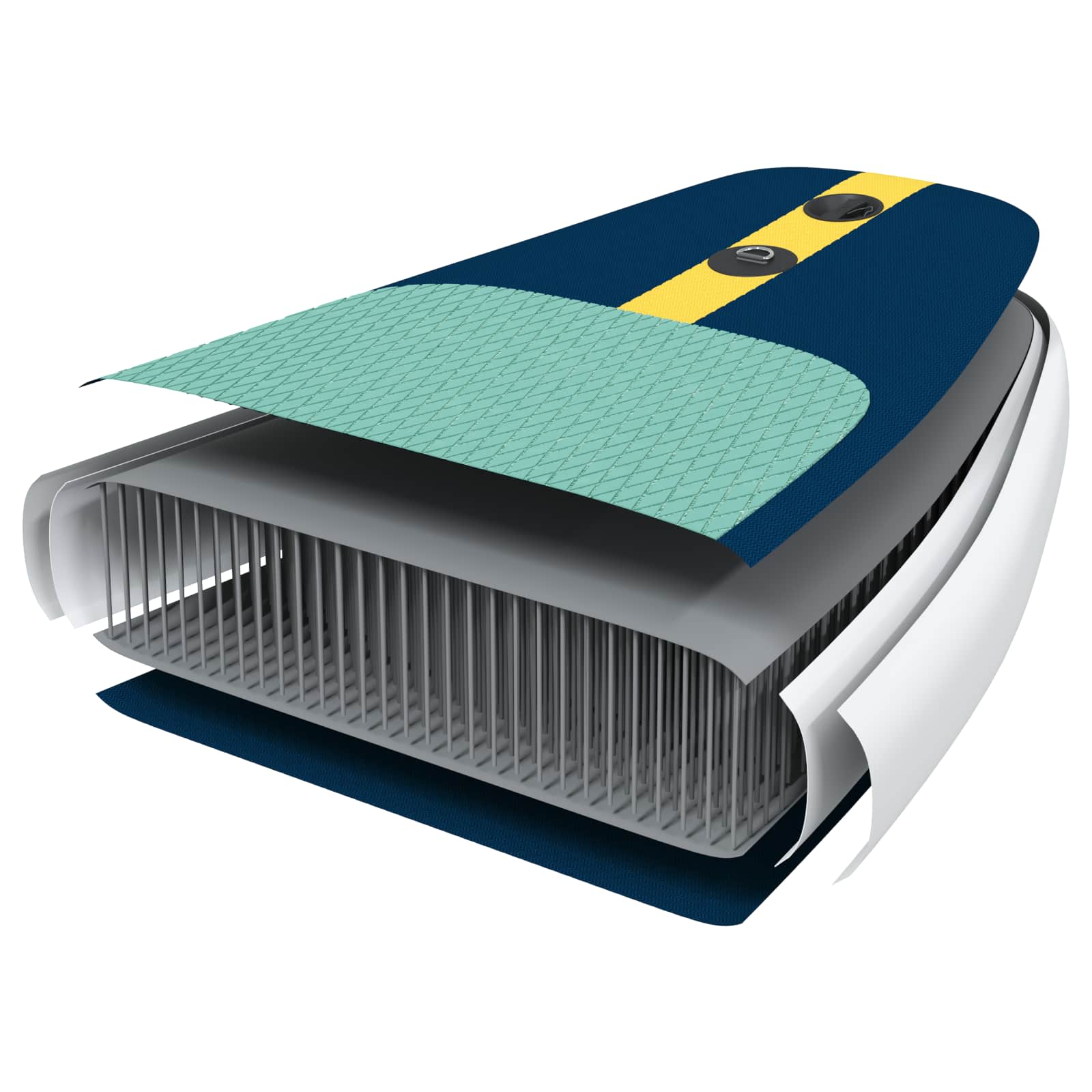 SUP Board mit Sitz 2-in-1 POSEIDON 305 x 76 x 15 cm Grün für