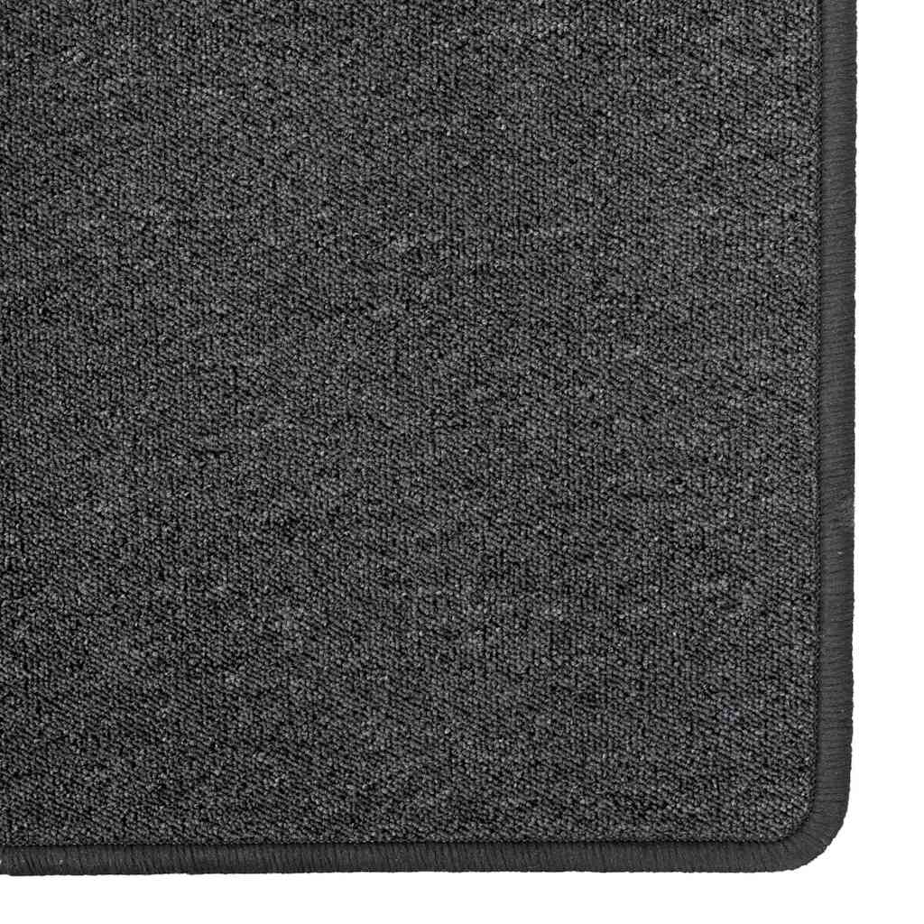 Teppichläufer Anthrazit 80 x 500 cm 100% Polypropylen