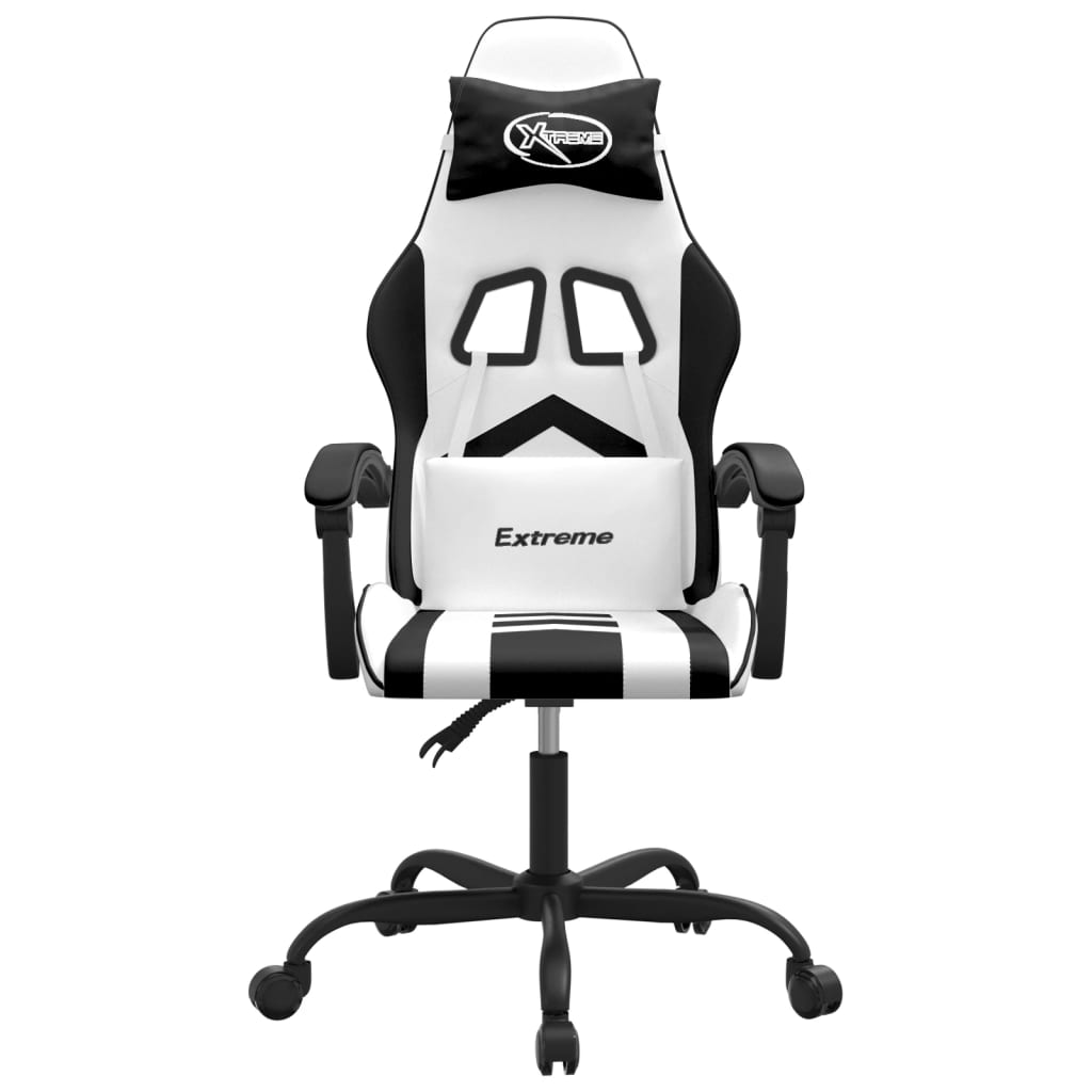 Gaming-Stuhl Drehbar Schwarz und Rot Kunstleder