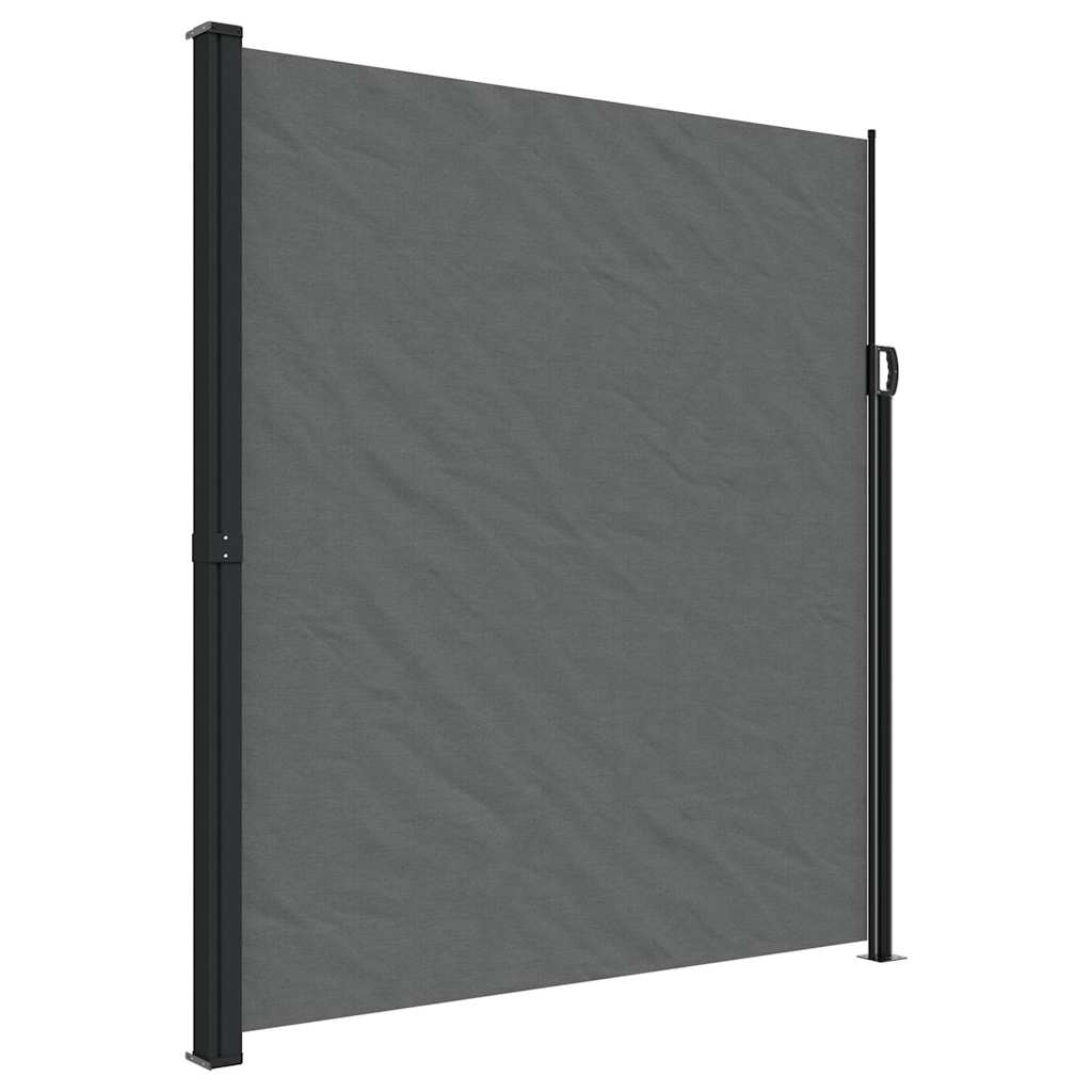Seitenmarkise Ausziehbar Schwarz 100x300 cm