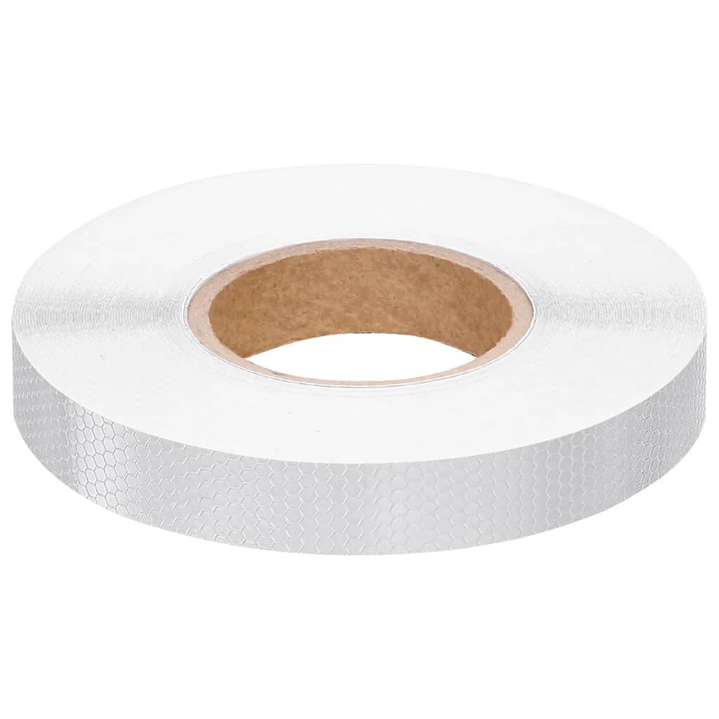 Reflektorband Weiß 2,5 cmx20 m PVC
