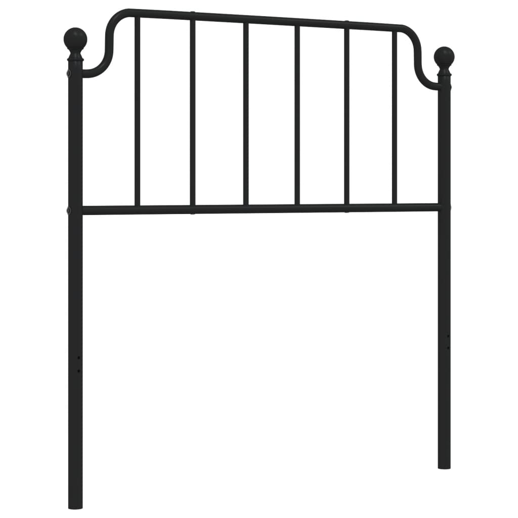 Ersatz-Kopfteil Metall Schwarz 135 cm