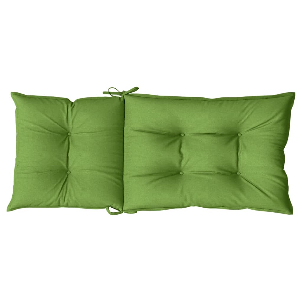 Hochlehner-Auflagen 2 Stk. Melange Anthrazit 120x50x7cm Stoff