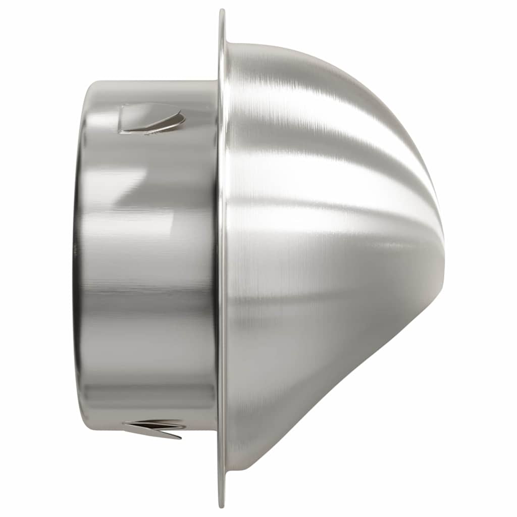 Lüftungsgitter 2 pcs Silber 80 mm Edelstahl