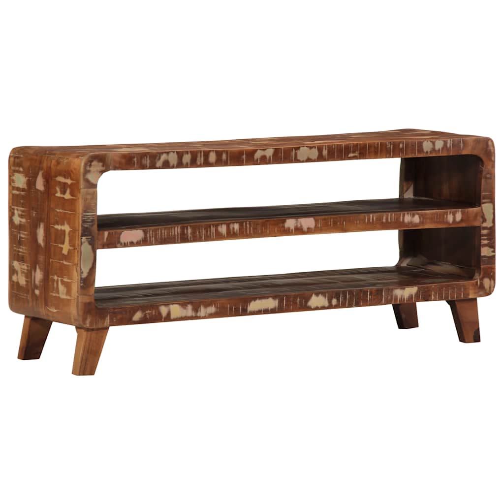 TV-Schrank 105x46x32 cm Raues Massivholz Mango