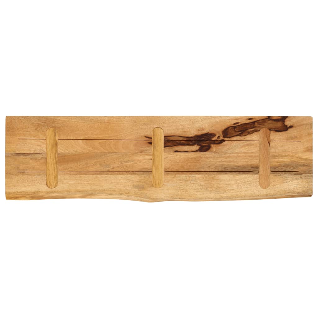 Wandregal 40x20x2,5 cm Rechteckig Massivholz Akazie Baumkante