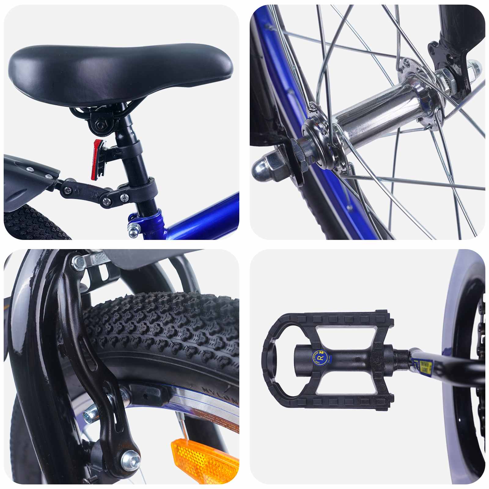 Kinderfahrrad 16 Zoll für 4-6 Jahre alt Grün Schwarz