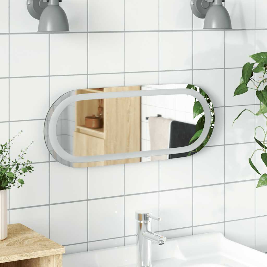 LED-Badspiegel 40x15 cm Oval