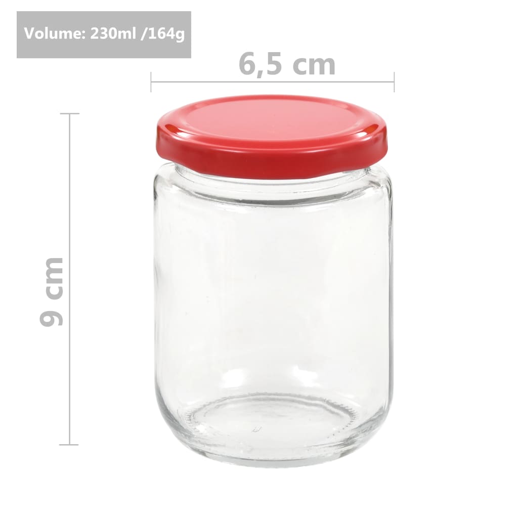Marmeladengläser mit Goldenem Deckel 48 Stk. 230 ml