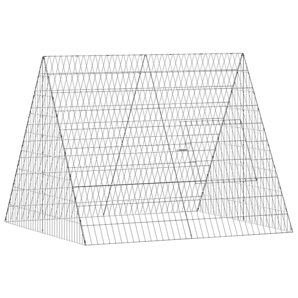 Hühnerkäfig Silber 110 x 55 x 55 cm Verzinkter Stahl