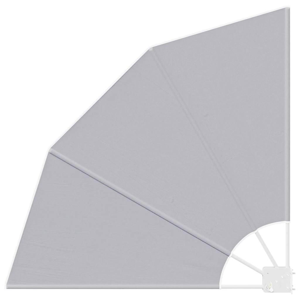 Faltbarer Balkonfächer Grau 210×210 cm