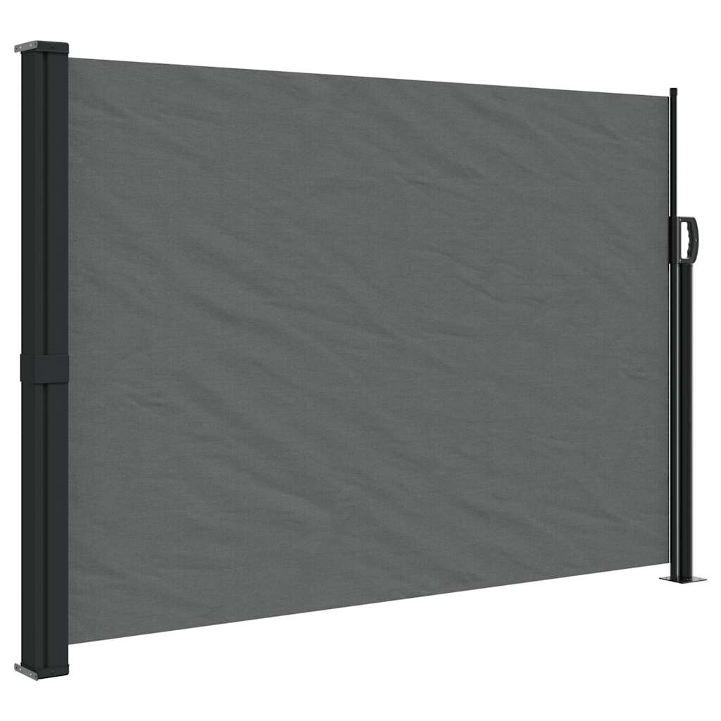 Seitenmarkise Ausziehbar Schwarz 100x300 cm