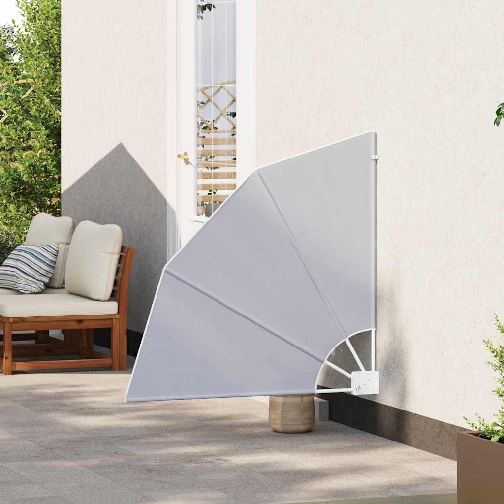 Faltbarer Balkonfächer Grau 210×210 cm