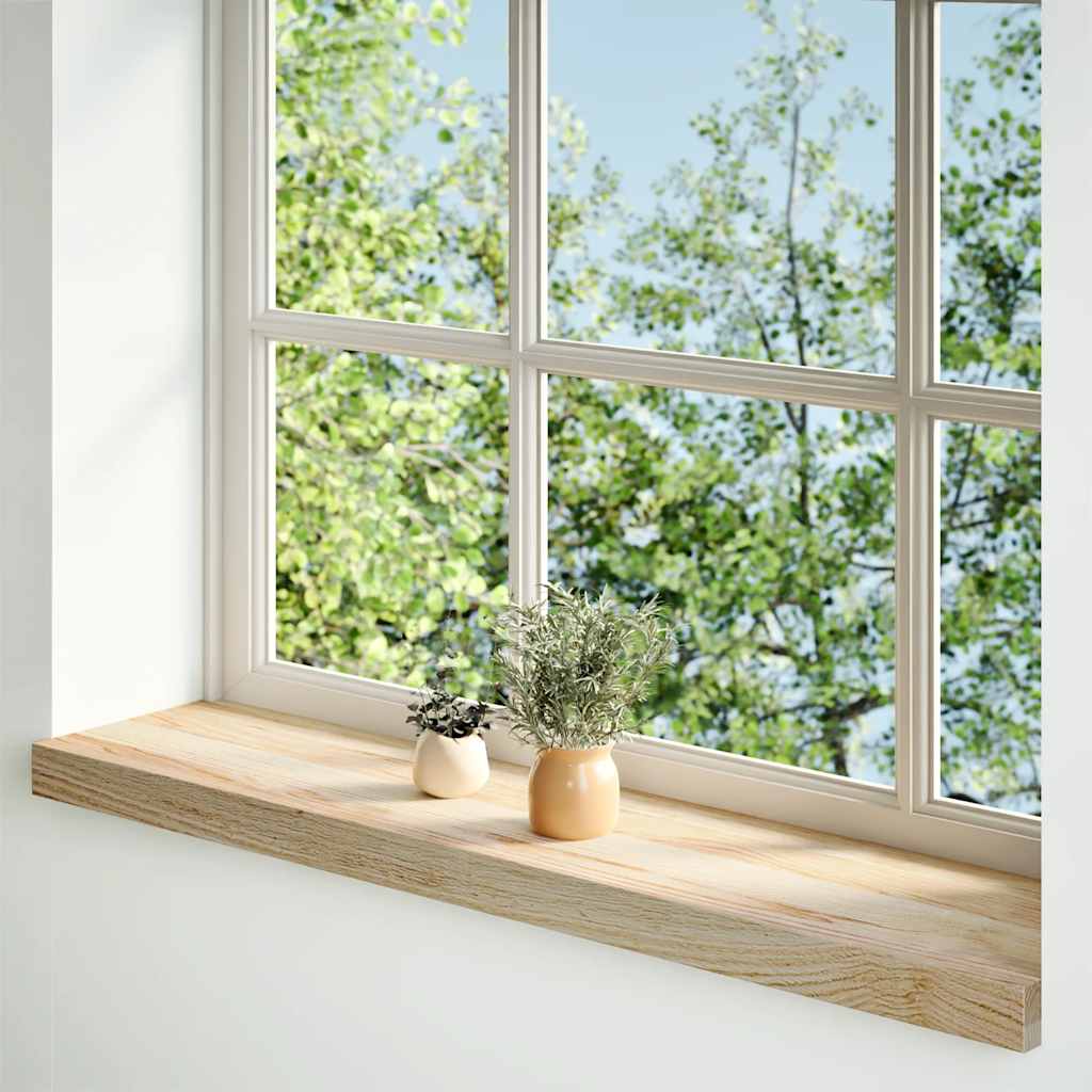 Fensterbänke 2 Stk. Unbehandelt 160x25x2 cm Massivholz Eiche