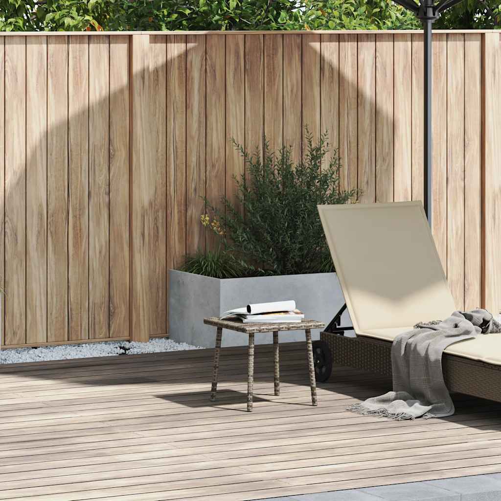 Garten-Couchtisch Rechteckig Schwarz 40x40x37 cm Poly Rattan