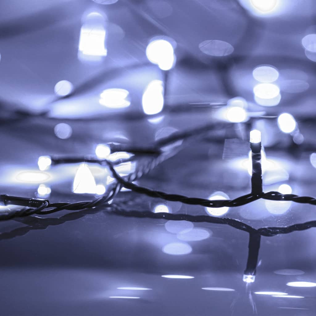 Lichterkette mit 400 LEDs Blau 40 m 8 Lichteffekte