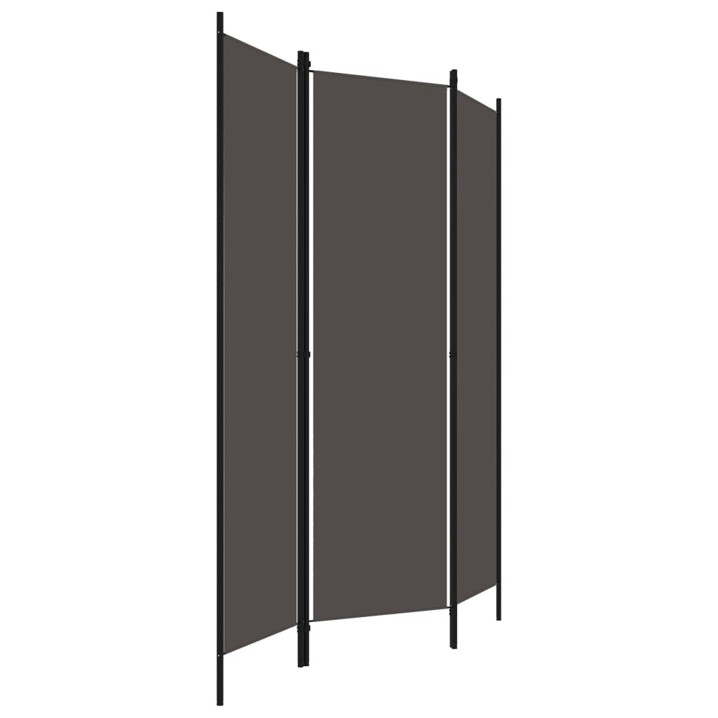 Raumteiler Beige 150 x 180 cm Stoff