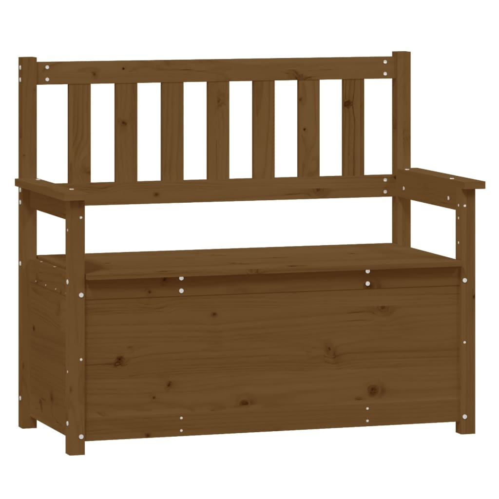 Sitzbank 112,5x51,5x96,5 cm Massivholz Kiefer