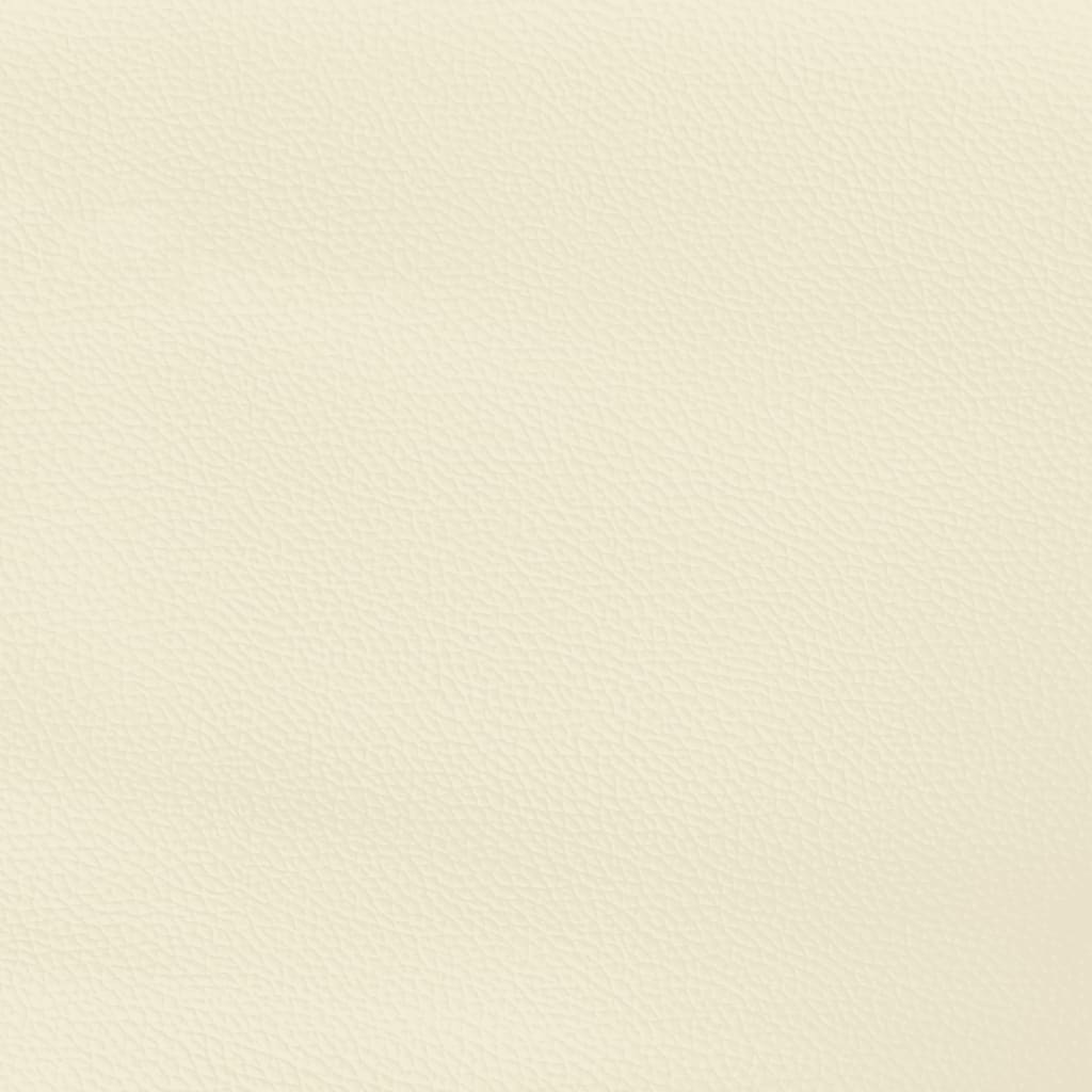 Kopfteil mit Ohren Creme 83x16x78/88 cm Kunstleder