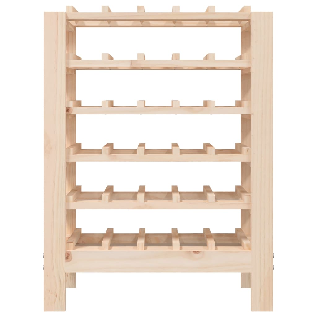 Weinregal 109,5x30x107,5 cm Massivholz Kiefer
