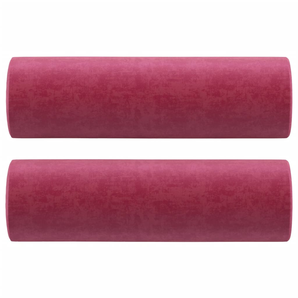 2-Sitzer-Sofa mit Zierkissen Dunkelgrün 120 cm Samt