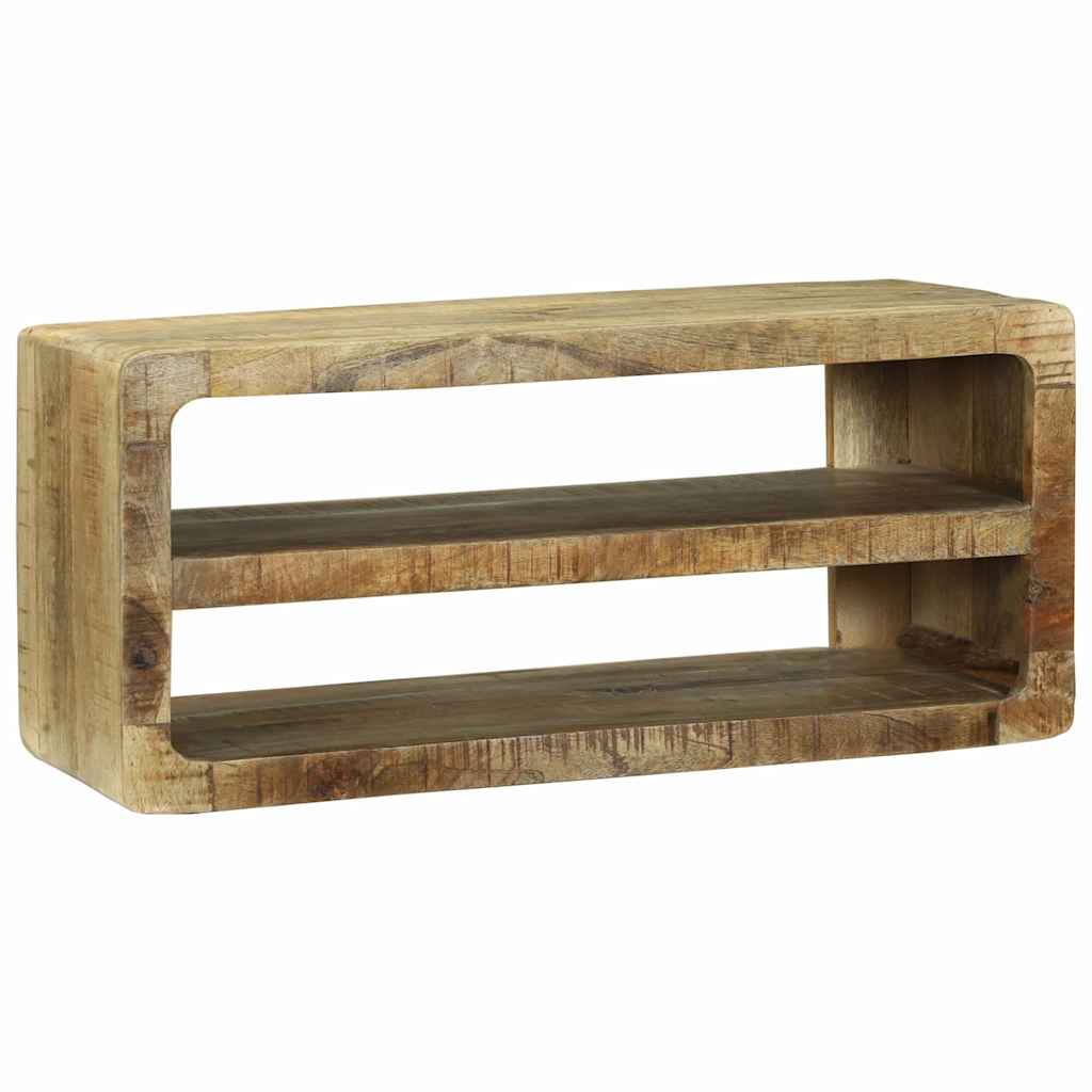 TV-Schränk mit Regal Braun 60 x 32 x 36 cm Massivholz Mango