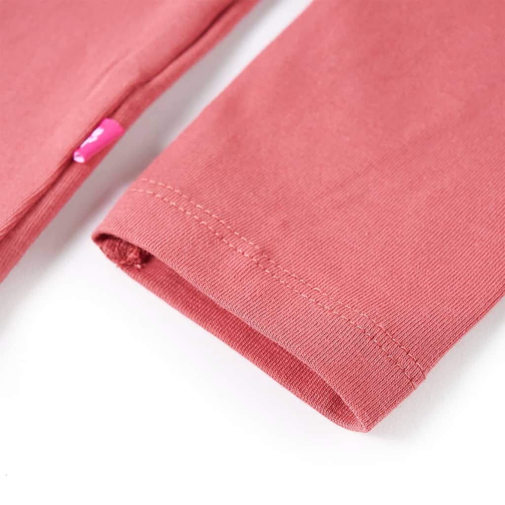 Kinder-Langarmshirt Dunkelorange 140