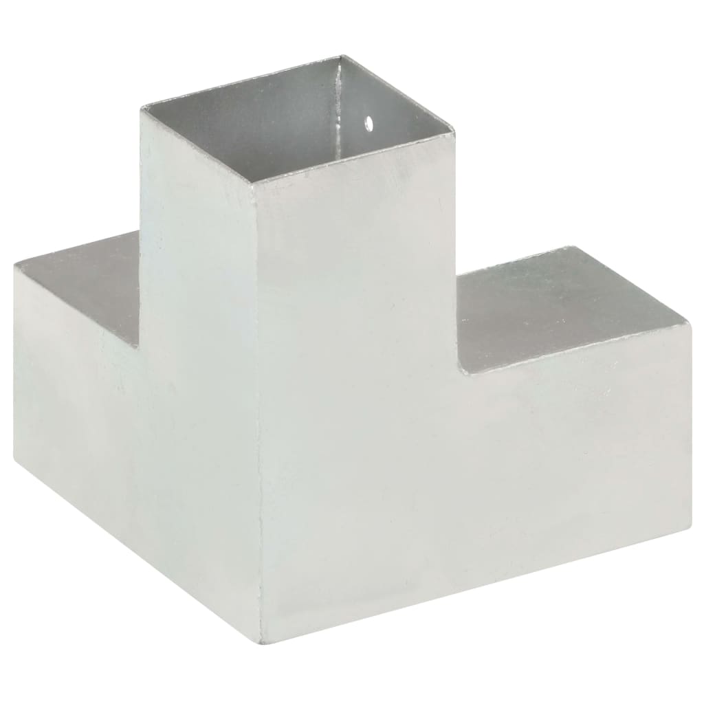 Pfostenverbinder L-Form Verzinktes Metall 71 x 71 mm