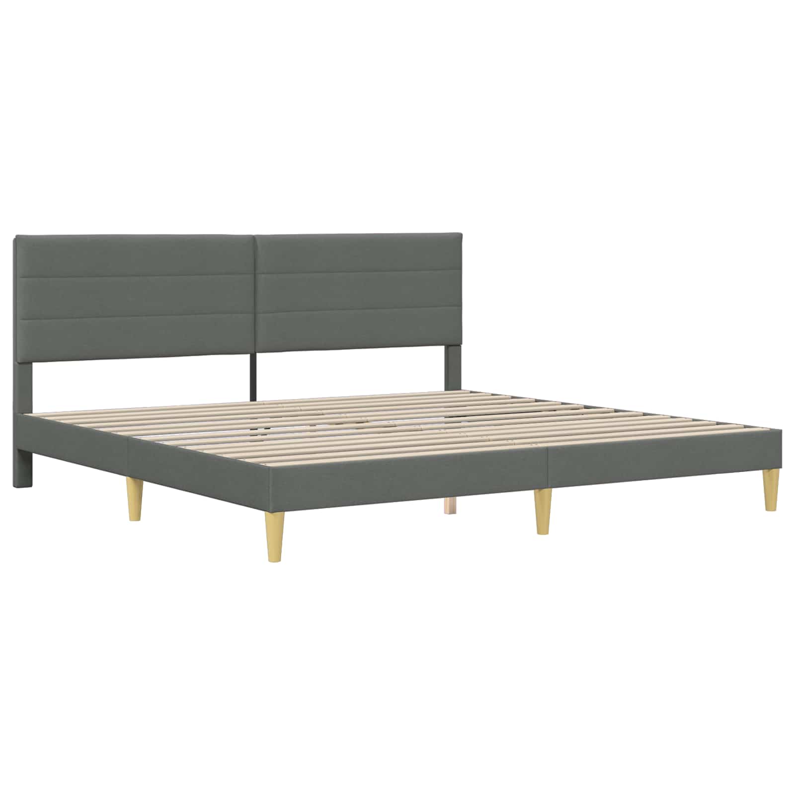 Bettrahmen Hellgrau 80 x 200 cm Polyester