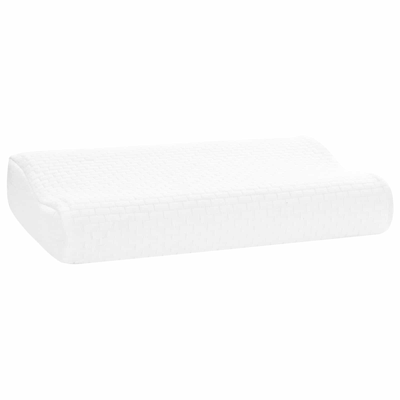 Schlafkissen Uni Weiß 60 x 37 x 12,5 cm Viscoschaum