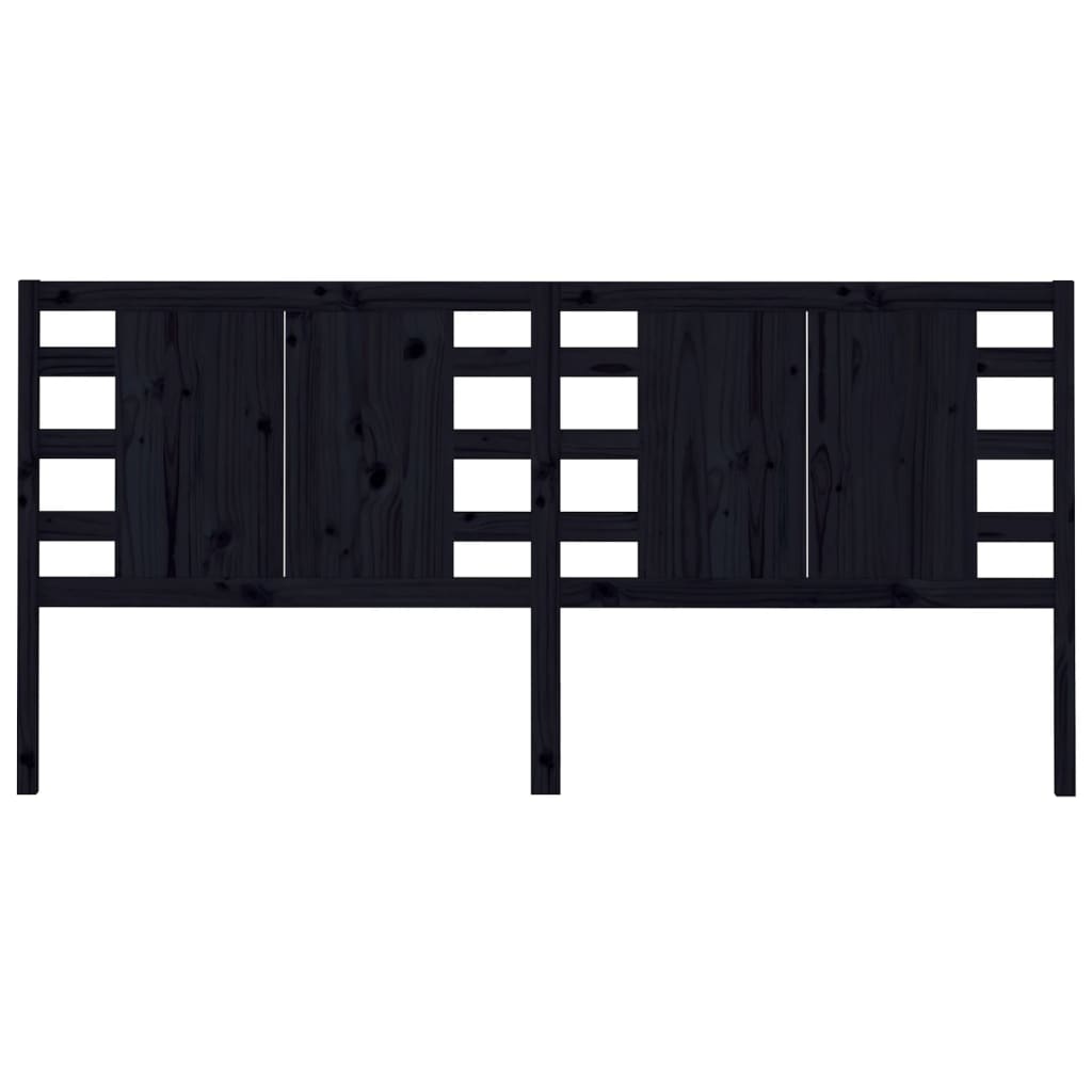 Kopfteil Grau 81x4x100 cm Massivholz Kiefer
