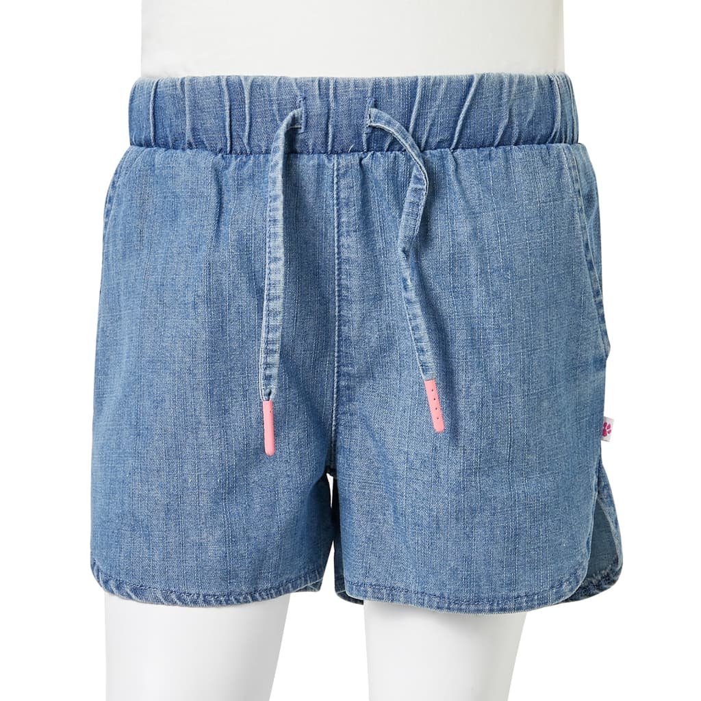 Kindershorts Helles Jeansblau 140