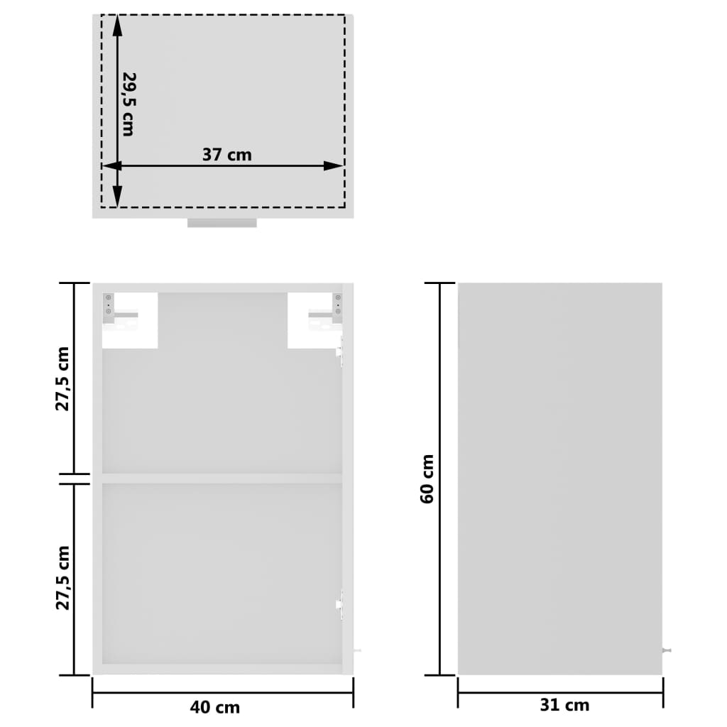 Unterschrank Lyon Weiß 60x46x81,5 cm Holzwerkstoff