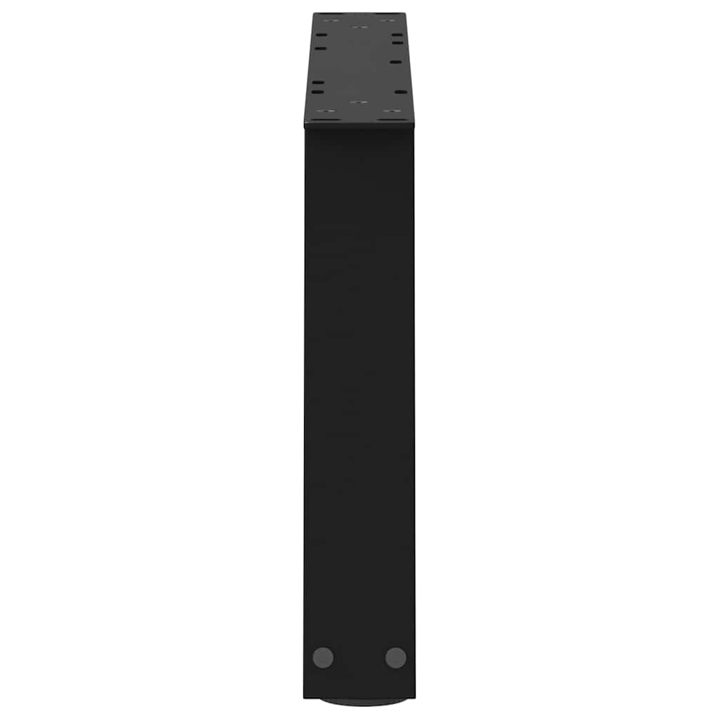 Couchtischbeine V-Form 2 Stück Schwarz 30x(30-31,3) cm Stahl