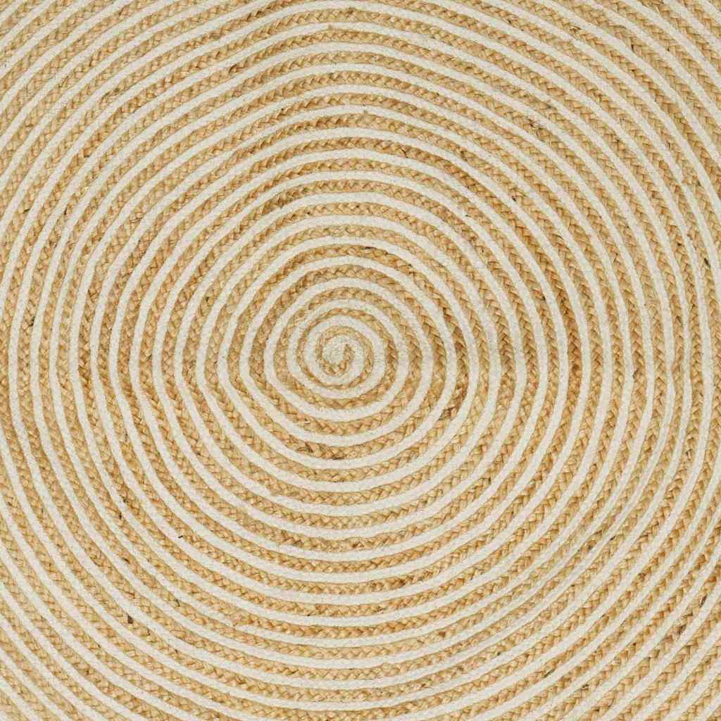 Bereichsteppiche Weiß 60 x 110 cm Jute
