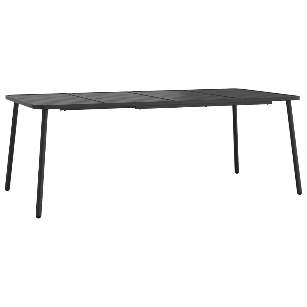 Gartentisch Anthrazit 100x100x71 cm Stahl
