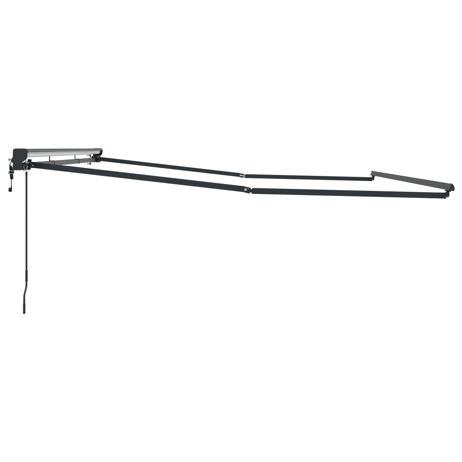 Markisenrahmen Verstellbar Weiß 2,5 x 2 m Stahl
