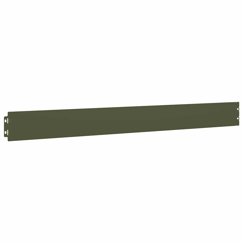 Raseneinfassung 10 pcs 10 x 103 cm Wetterfeststahl Rostig