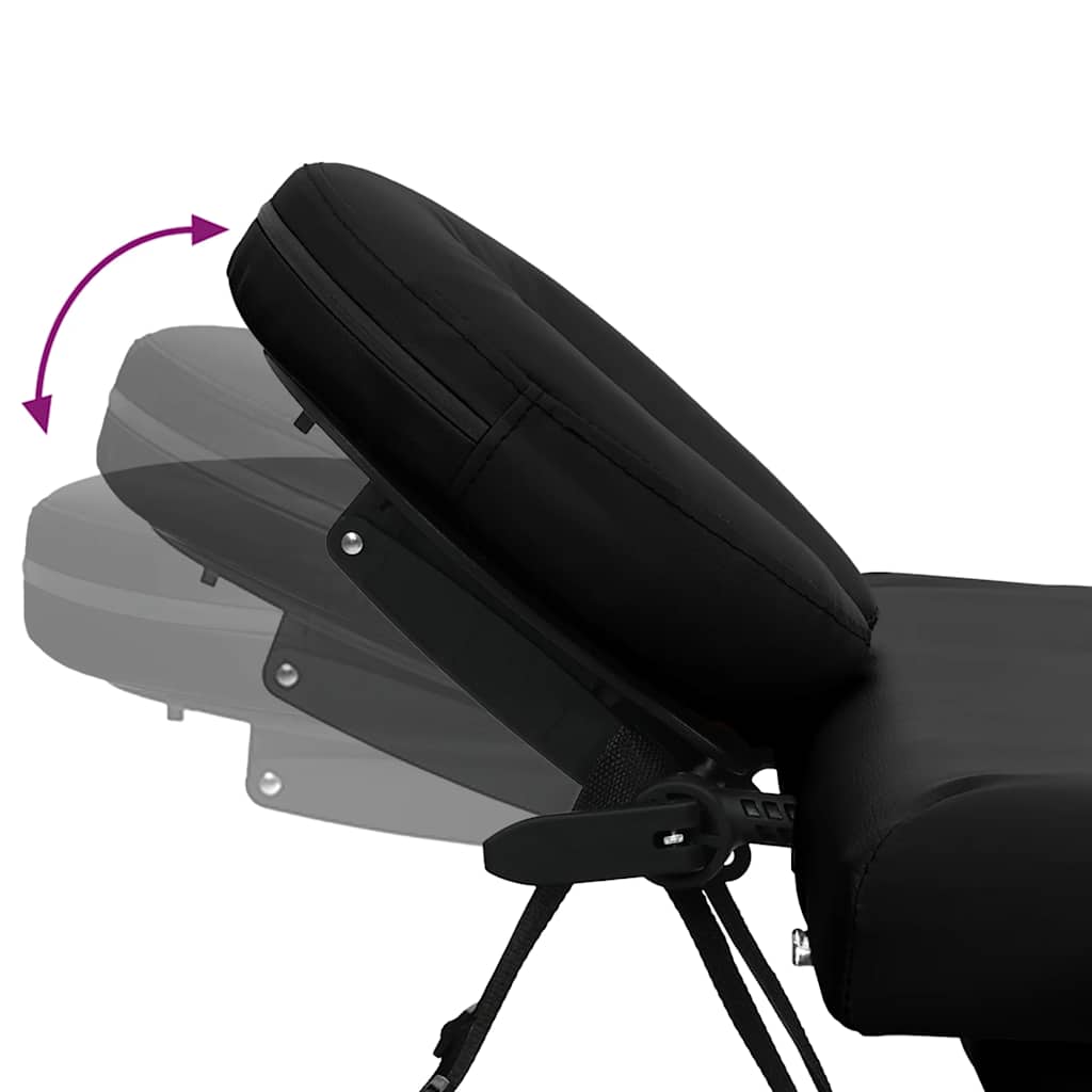 Massagetisch mit Aluminiumrahmen, faltbar 4 Zonen Blau