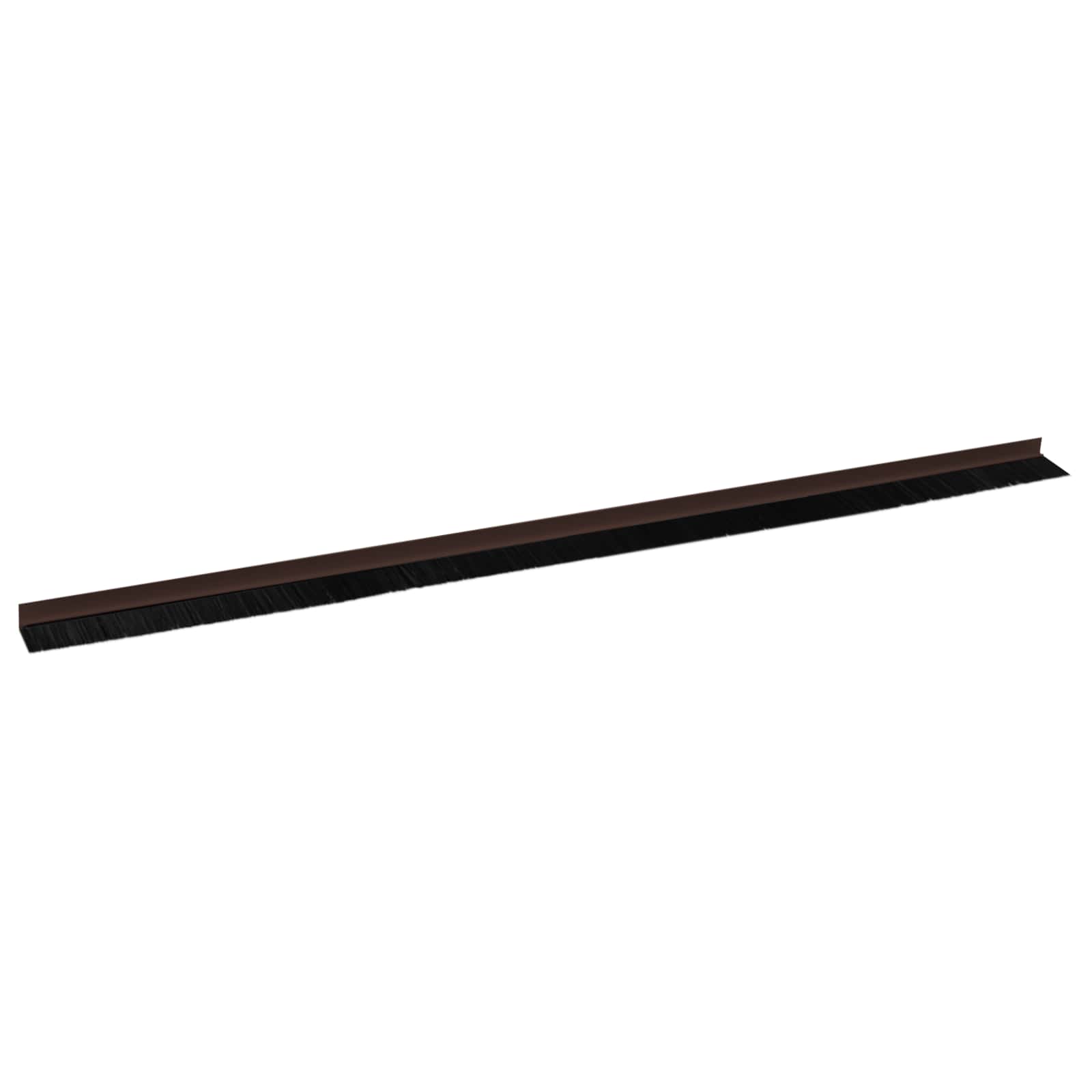 Selbstklebende Türbürstendichtungen 2 pcs Braun 100 cm