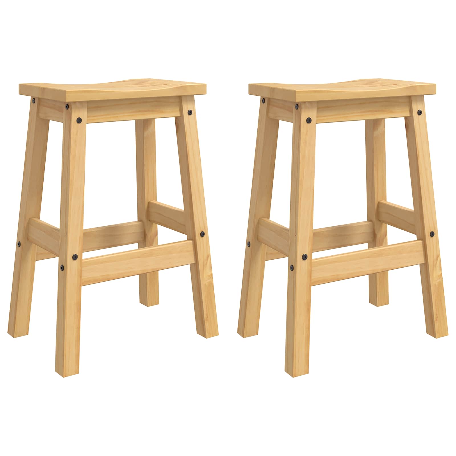 Kücheninsel Set CORONA 3 pcs Honigwachs Massives Kiefernholz