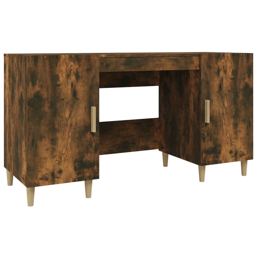 Schreibtisch Weiß 140x50x75 cm Holzwerkstoff