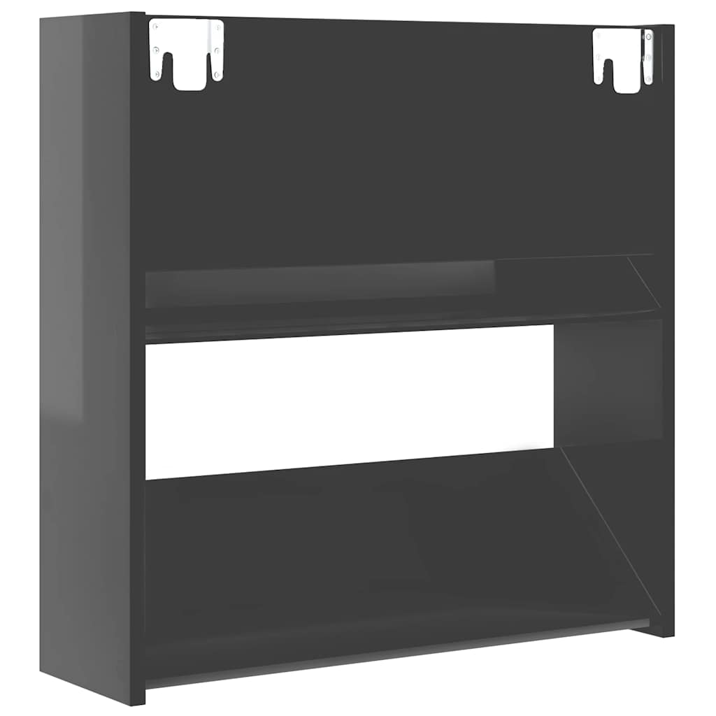 Wand-Schuhschränke 4 Stk. Weiß 60x18x60 cm Holzwerkstoff