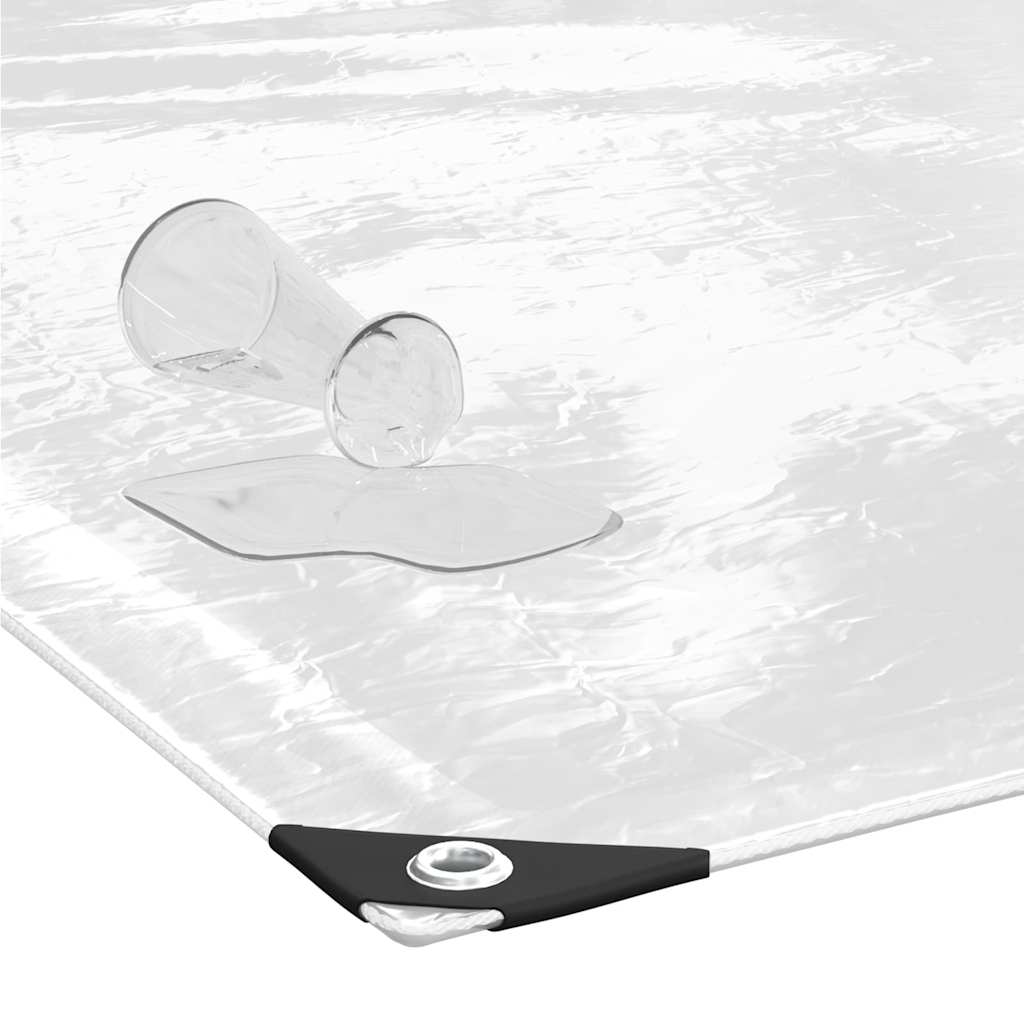 Transparente Plane mit Ösen 1x2 m PVC