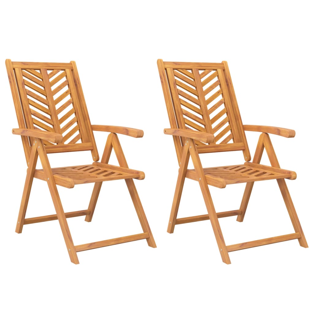 Gartenstuhl 4 pcs Braun Massivholz Akazie